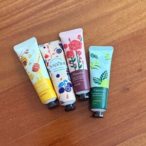 Set of Hand Creams in Assorted Scents 4 individual tubes sealed NEW